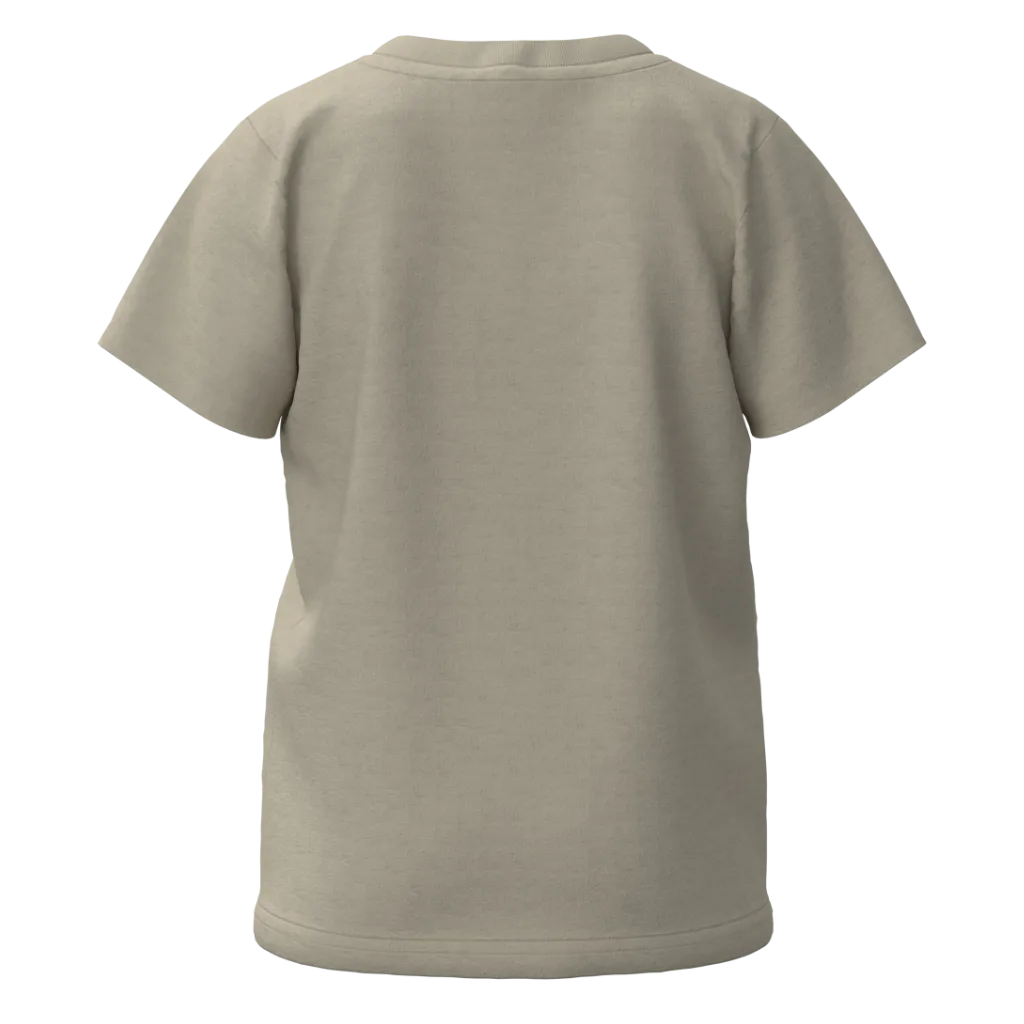 Cream Dino Print Boys T-Shirt | “LOOK” Graphic Kids Tee | Soft Cotton Everyday Wear | 1108