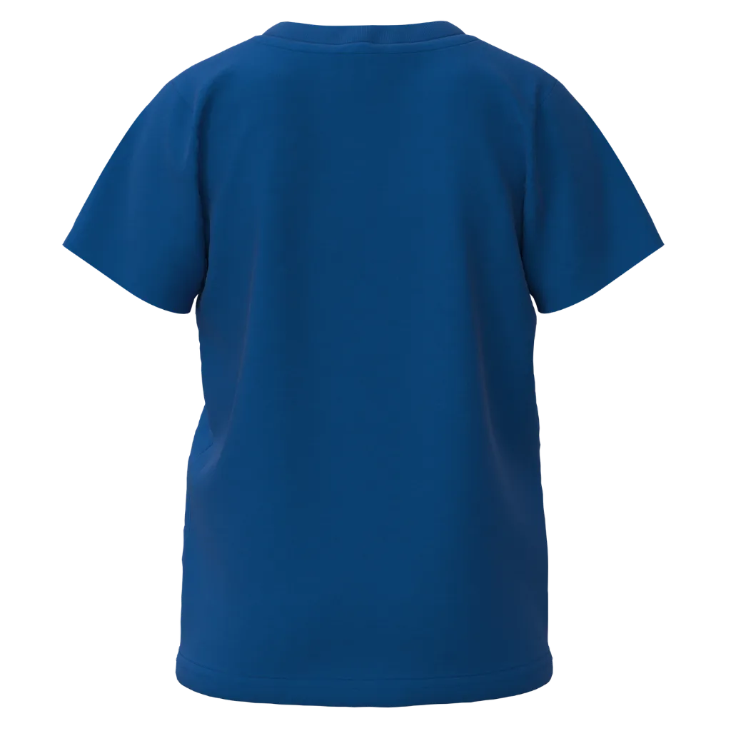 Blue Cotton Short Sleeve T-Shirt for Boys | Fun Robot Graphic Casual Tee | 1119