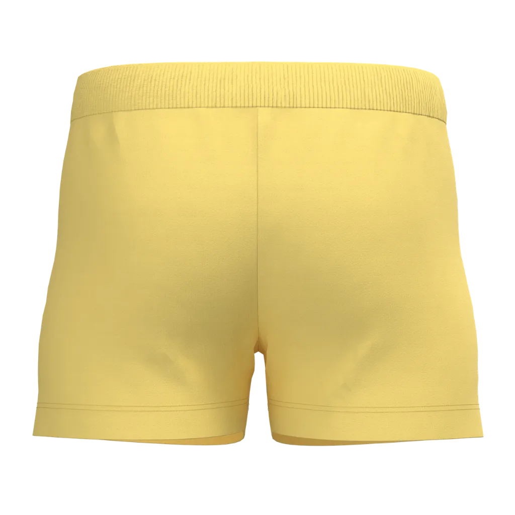 Yellow Boys Basic Short Pant | Minimal Solid Design | Soft Cotton Comfort Shorts | 1162A