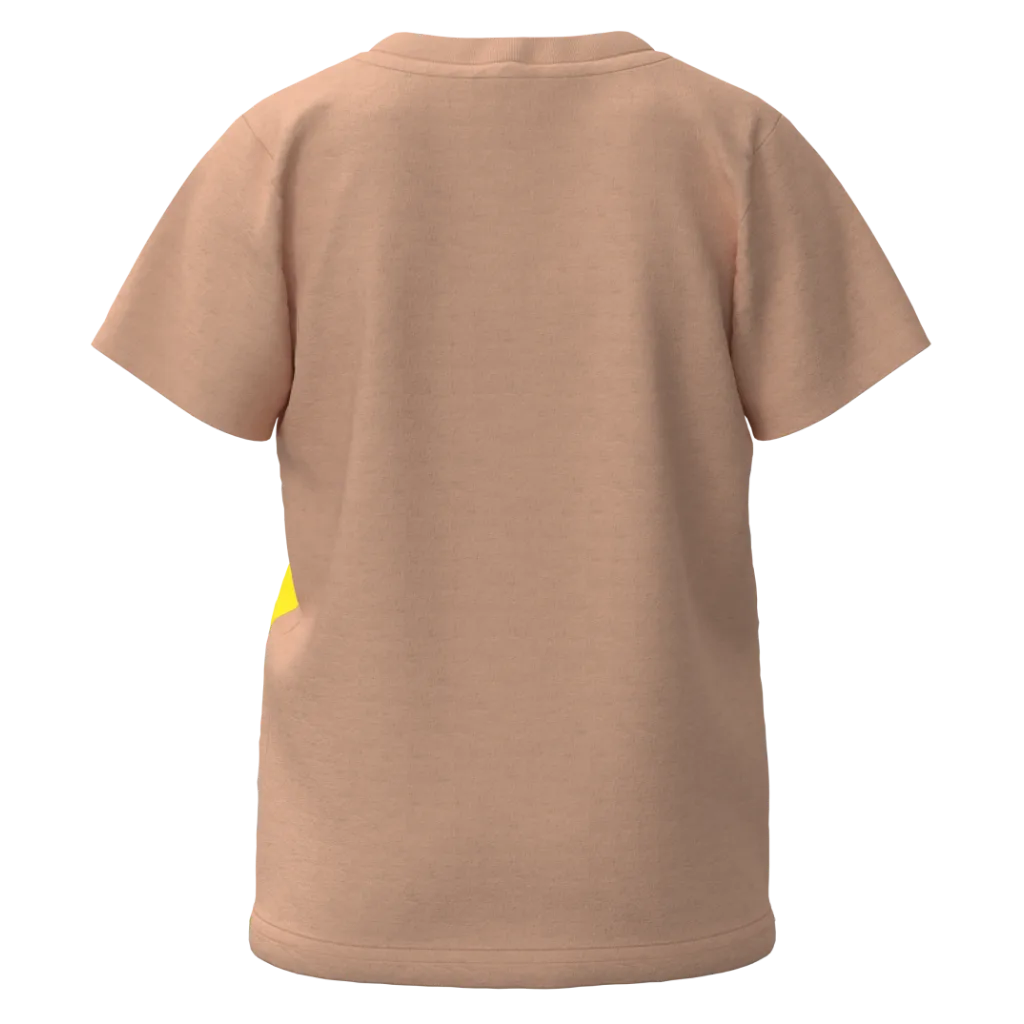 Blush Animal Print Boys T-Shirt | Jungle Cartoon Graphic Kids Tee | Soft Cotton Everyday Wear | 1169