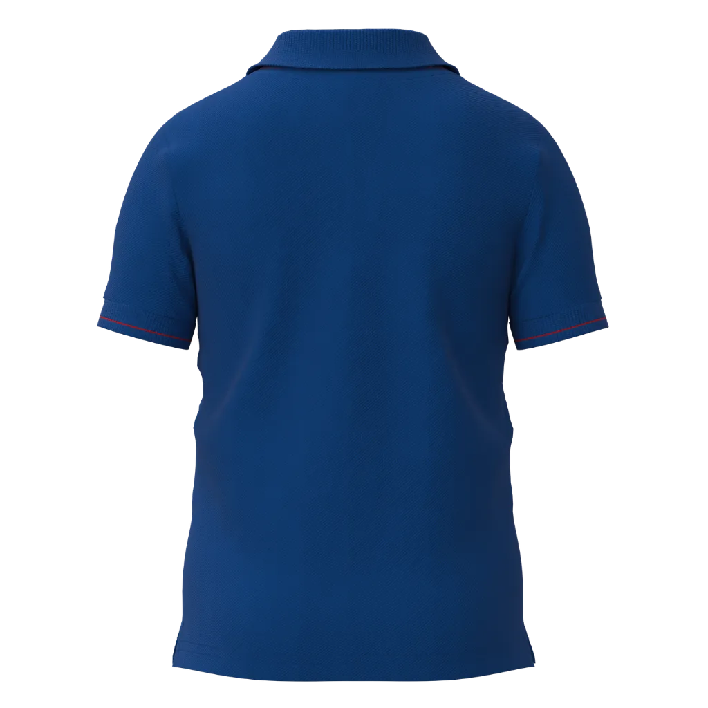 True Blue Cotton Short Sleeve Polo Shirt for Boys | Smart Casual Space Edition | 1218