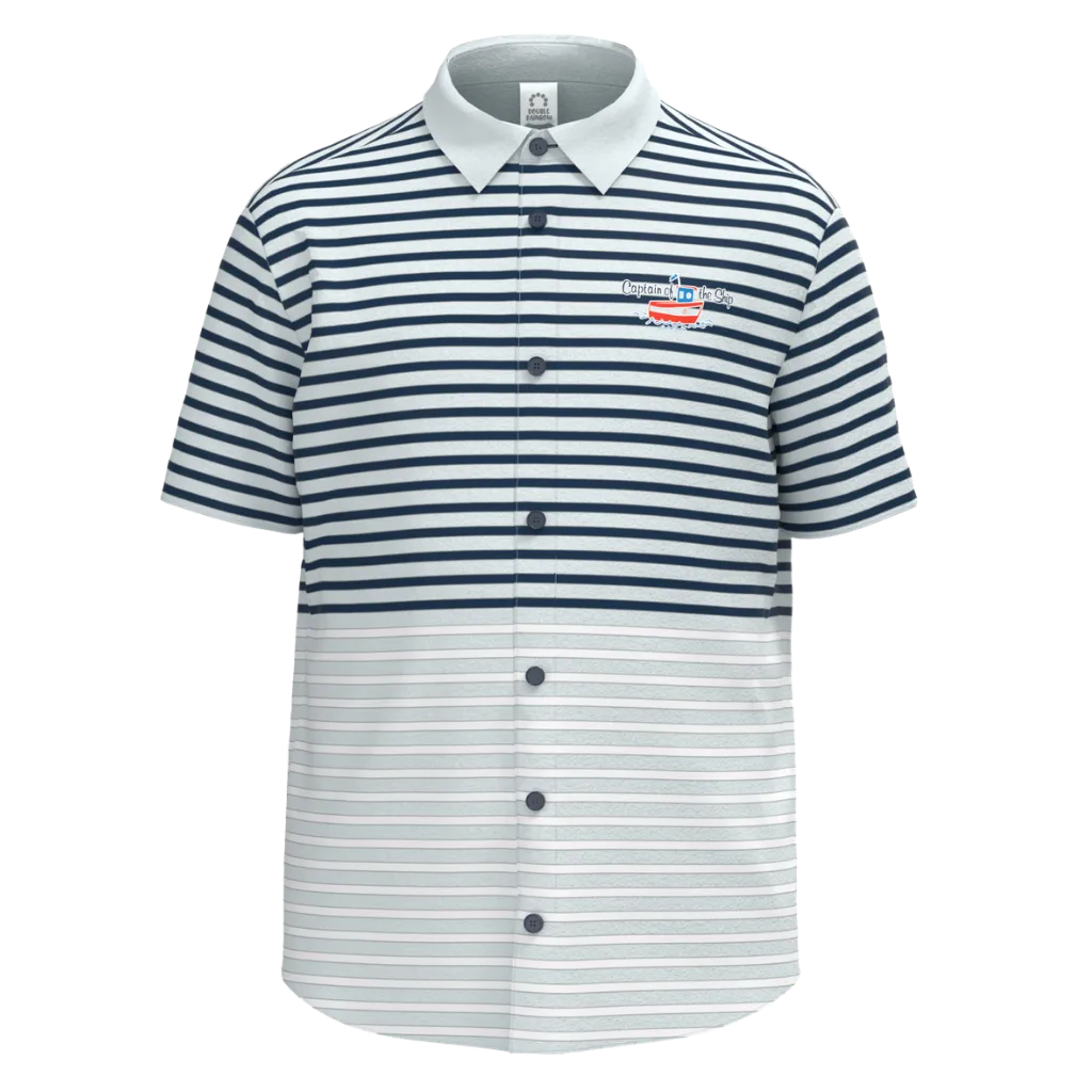 Blue Striped Boys Casual Shirt | Gradient Stripe Design | Premium Cotton Smart Wear | 1254