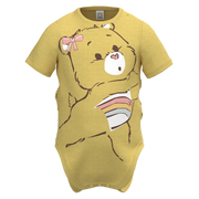 Yellow Cotton Short Sleeve Romper for Girls | Cute Teddy Bear Baby Romper | 1331
