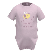 মেয়েদের জন্য গোলাপী সুতির ছোট হাতা রম্পার | বাবার রানী মৌমাছির বেবি রম্পার | ১৩৬৬