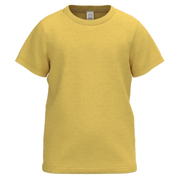 Yellow Cotton Short Sleeve T-Shirt for Girls | Soft Everyday Basic Tee | 1440