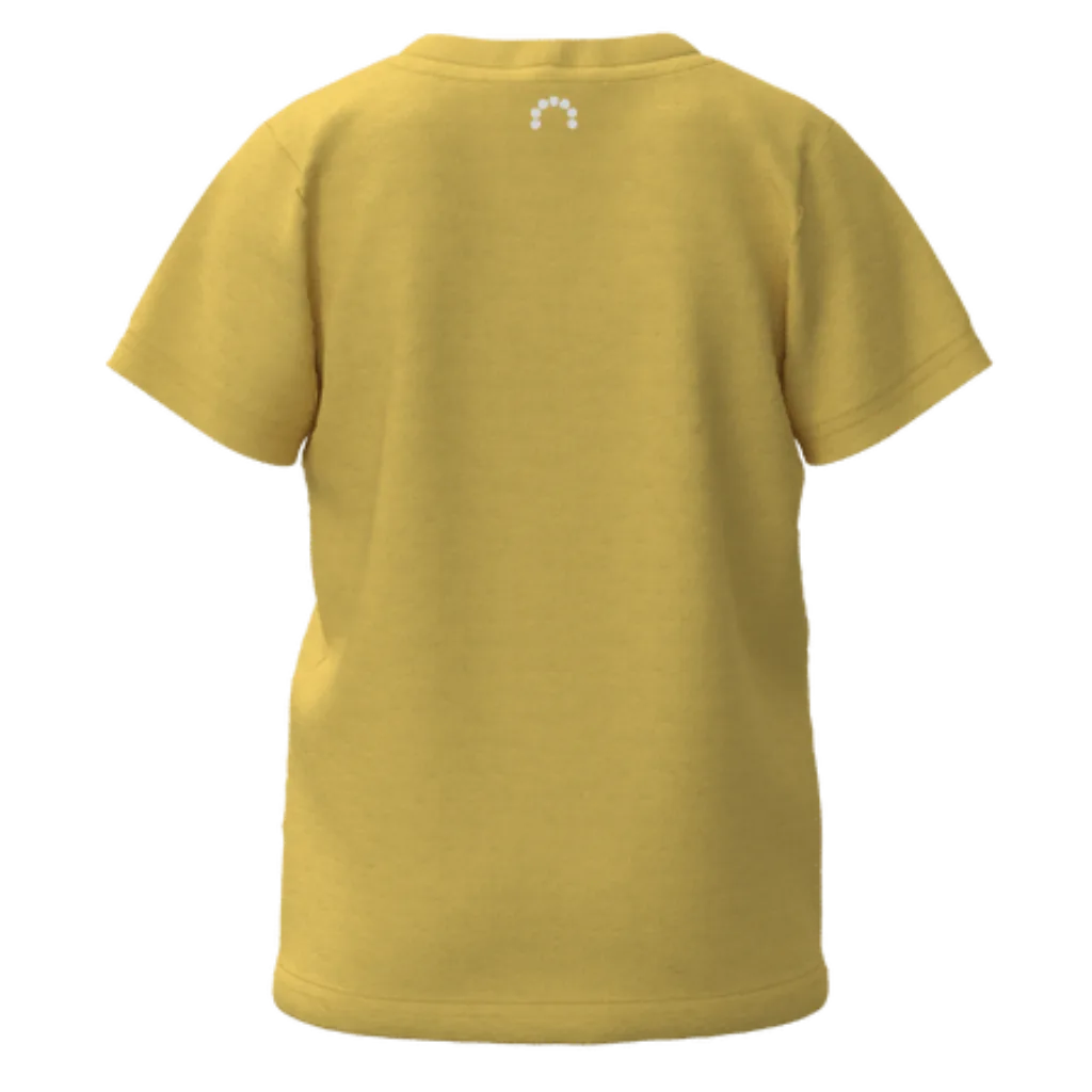 Yellow Cotton Short Sleeve T-Shirt for Girls | Soft Everyday Basic Tee | 1440