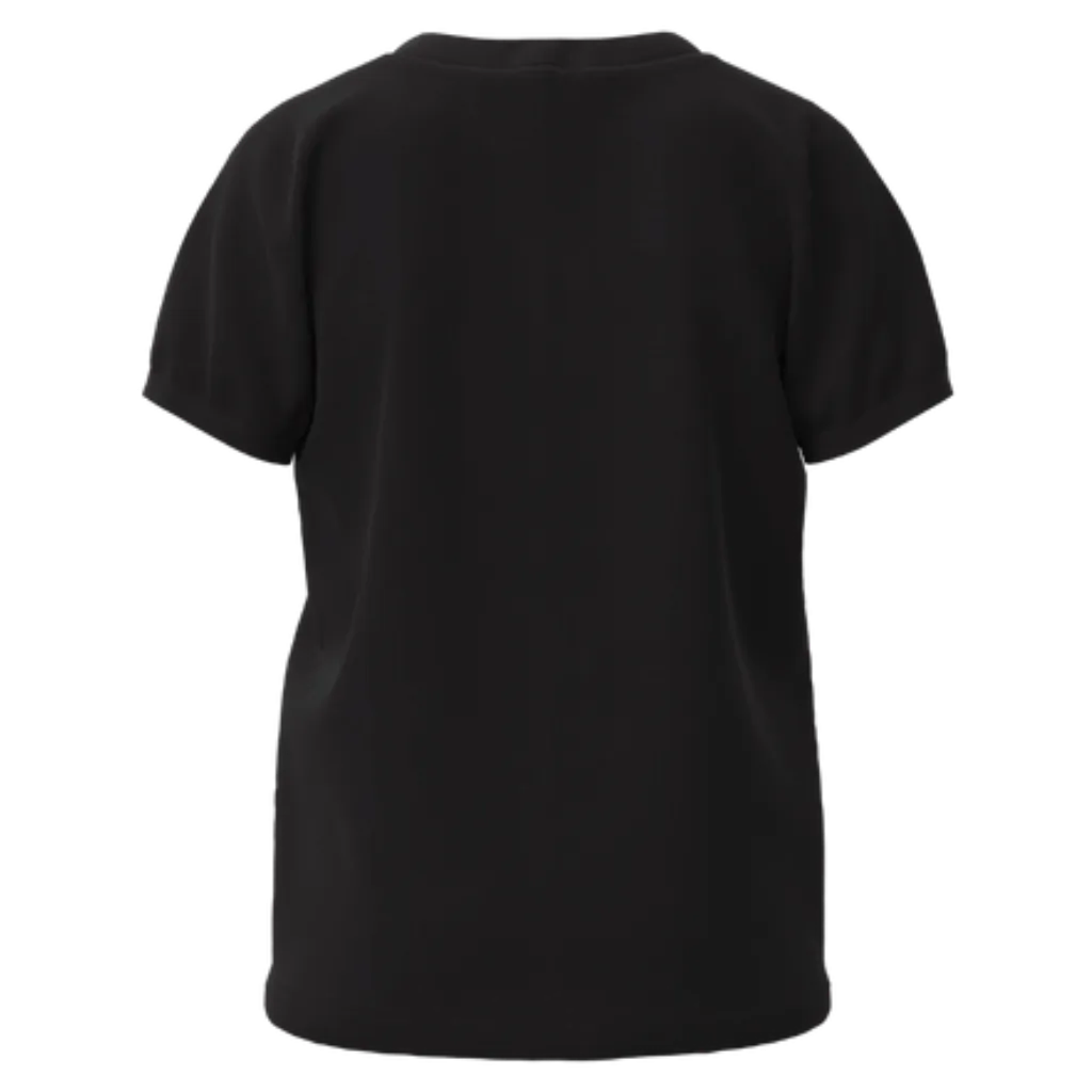Black Cotton Short Sleeve T-Shirt for Boys | Minimal Classic Everyday Tee | 1448