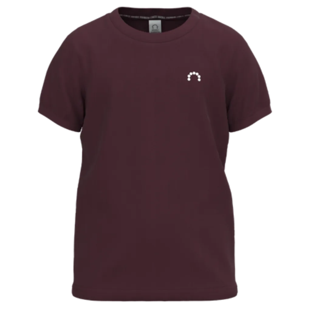 Burgundy Cotton Short Sleeve T-Shirt for Boys | Minimal Classic Everyday Tee | 1449