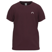 Burgundy Cotton Short Sleeve T-Shirt for Boys | Minimal Classic Everyday Tee | 1449