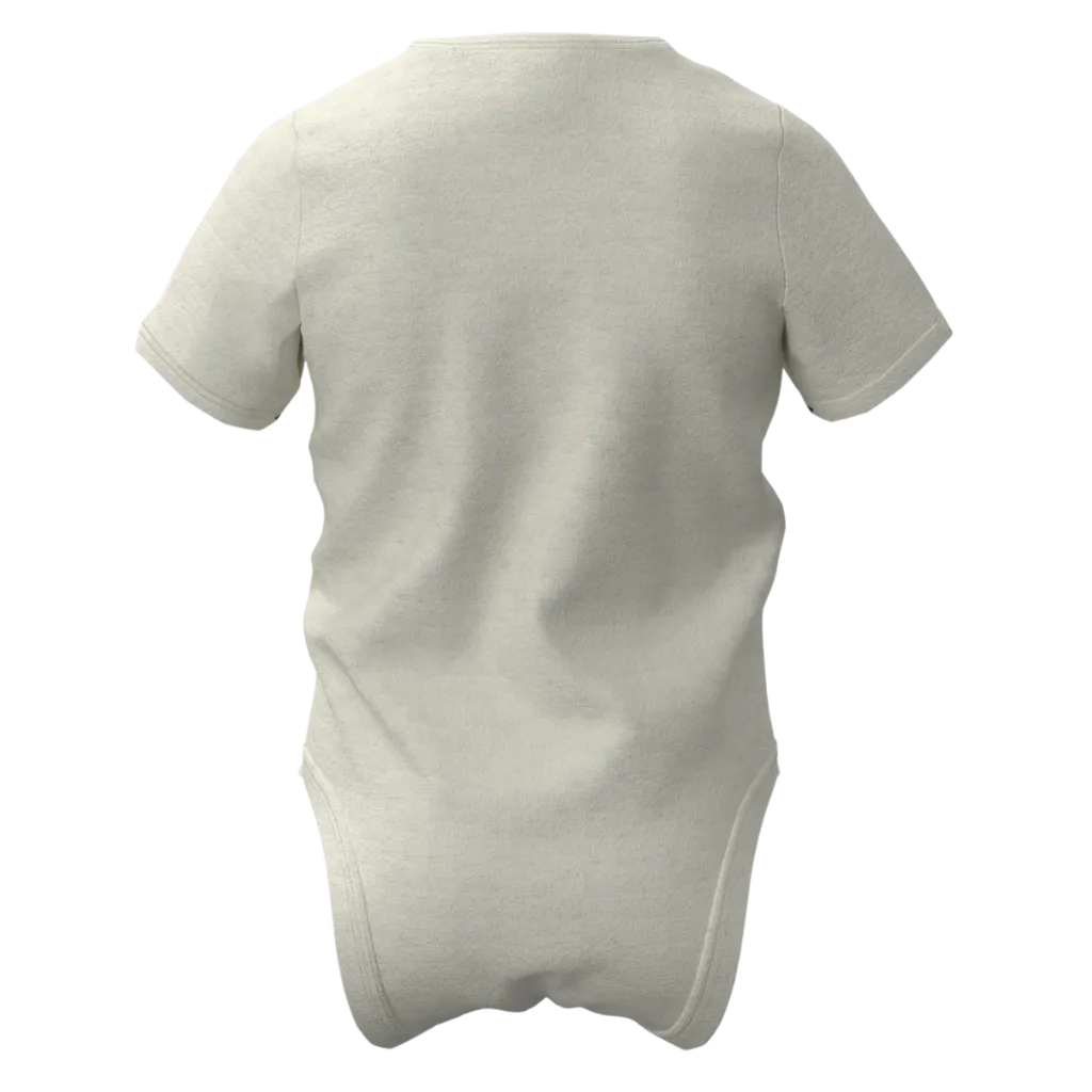 Ash Cotton Short Sleeve Baby Romper for Boys | Cute Lion Graphic Infant Romper | 1469