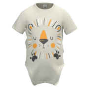 Ash Cotton Short Sleeve Baby Romper for Boys | Cute Lion Graphic Infant Romper | 1469
