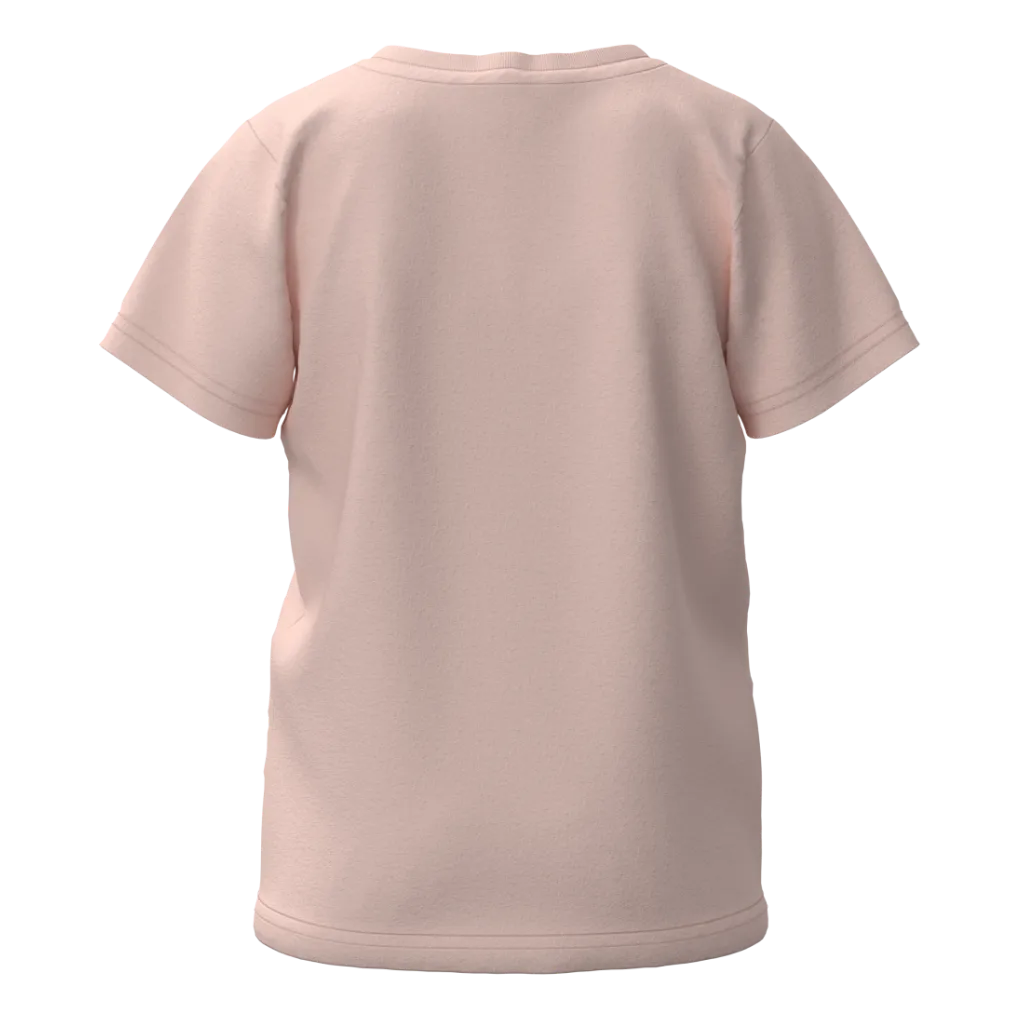 Peach Cotton Graphic T-Shirt for Boys | Artistic Doodle Print | 1483