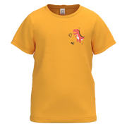 ছেলেদের জন্য হলুদ সুতির ছোট হাতা টি-শার্ট | মিনি ডাইনোসর গ্রাফিক ক্যাজুয়াল টি-শার্ট | ১৪৮৫