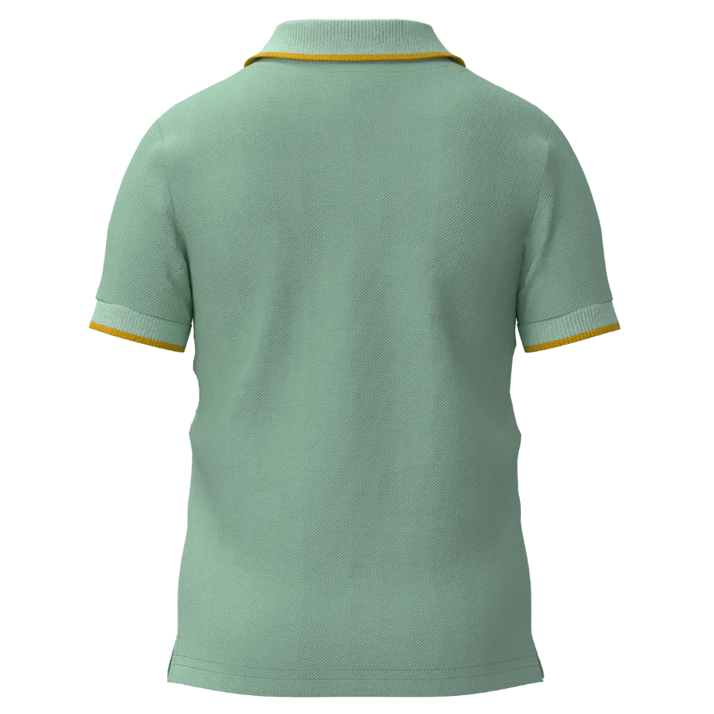 Green Cotton Short Sleeve Polo Shirt for Boys | Cute Giraffe Casual Polo | 1509