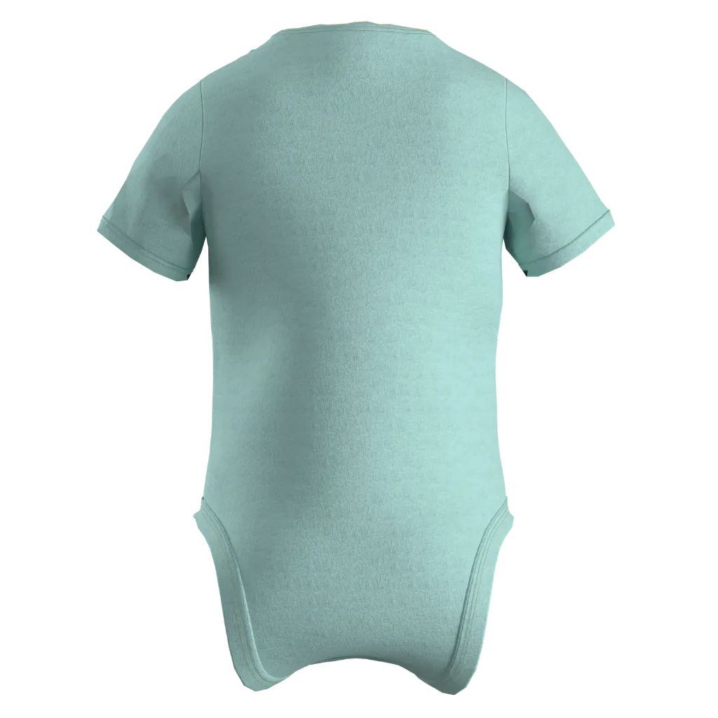 Blue Cotton Short Sleeve Baby Romper for Boys | Cute Giraffe Graphic Infant Romper | 1570