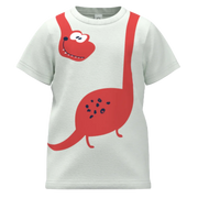 ছেলেদের জন্য অ্যাশ কটন শর্ট স্লিভ টি-শার্ট | ডাইনোসর গ্রাফিক নরম প্রতিদিনের টি-শার্ট | ১৫৭৬