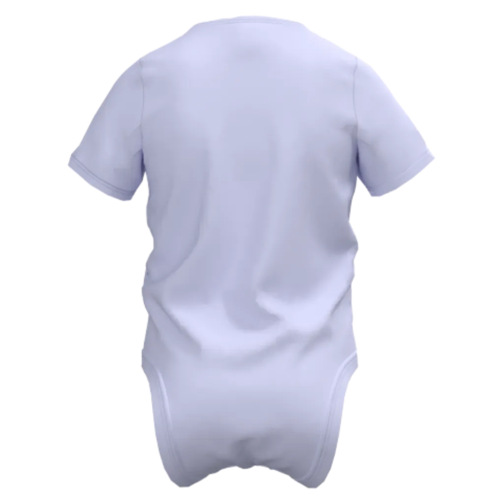 Purple Cotton Short Sleeve Romper for Girls | Cute Bunny Graphic Baby Romper | Soft Everyday Comfort | 1599