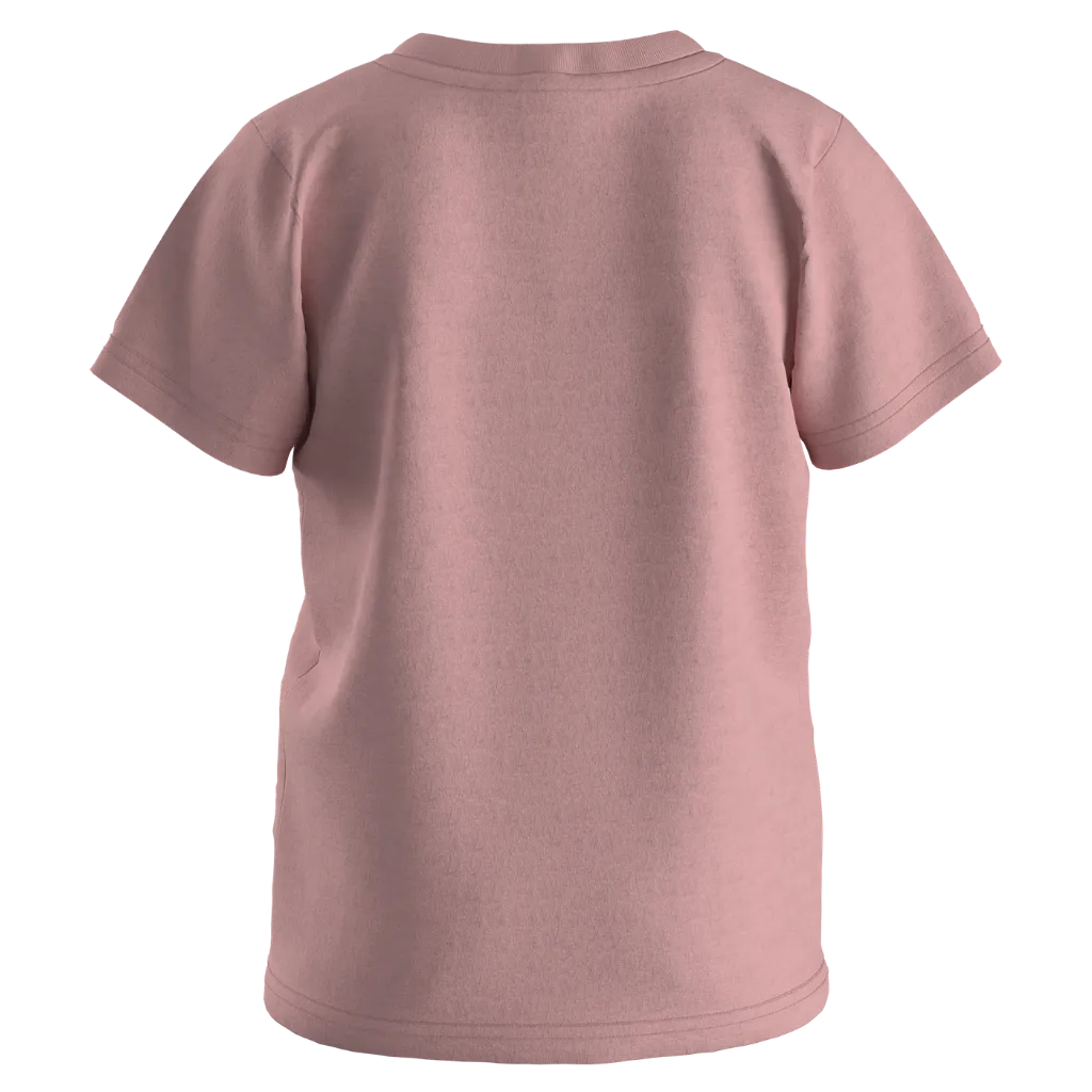 Peach Cotton Short Sleeve T-Shirt for Girls | “Crazy Cat Kiddo” Graphic Tee | 1601