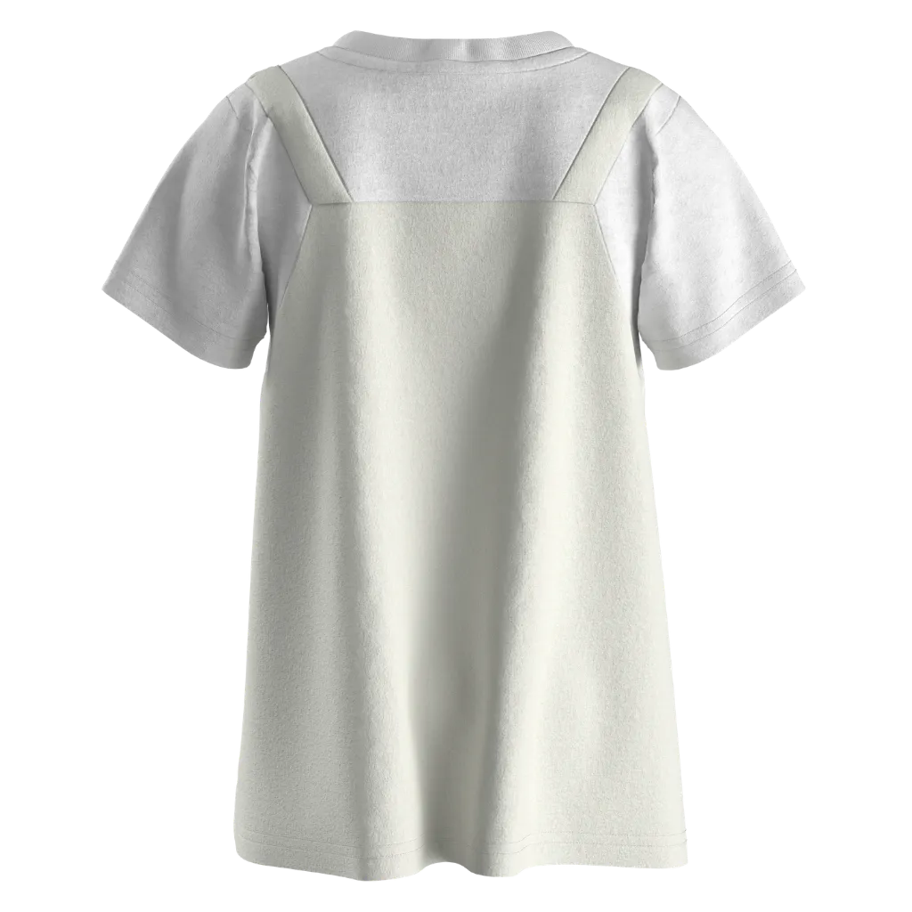 Purple Ash Cotton Short Sleeve Frock for Girls | Cute Cat Graphic Kids Dress | 1604