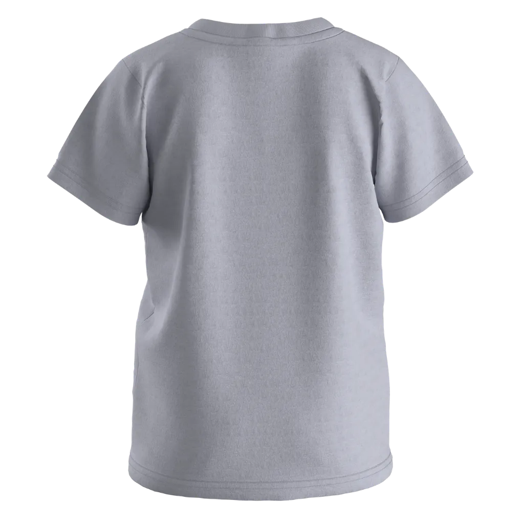 Purple Ash Cotton Short Sleeve T-Shirt for Girls | Cute Bunny Friends Graphic Kids Tee | 1613