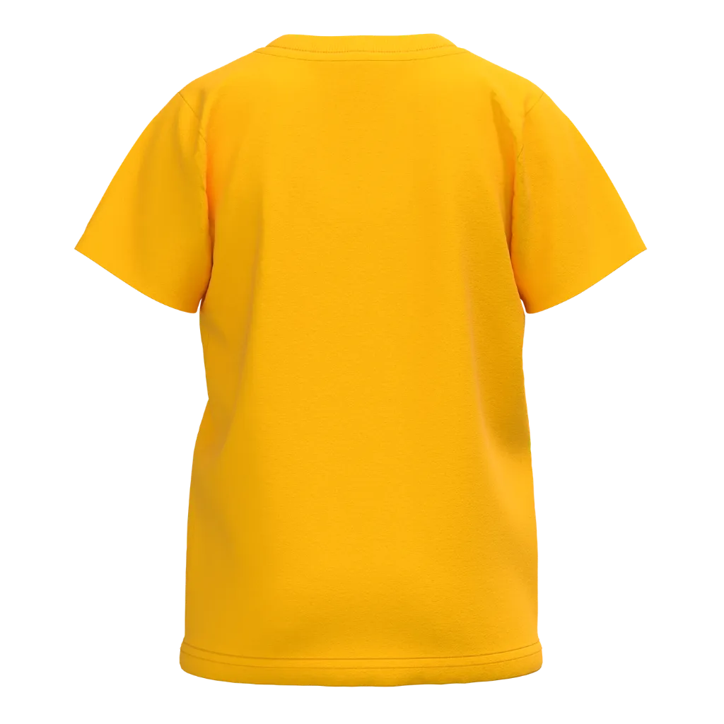 Orange Pohela Boishakh Boys T-Shirt | Kids Bengali New Year Outfit | Tiger & Giraffe Festive Tee | 1624