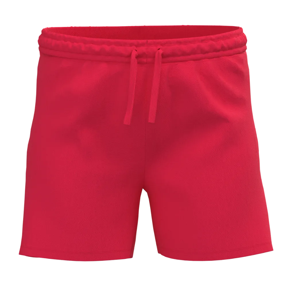 Red Cotton Short Pant for Girls | Comfortable Casual Kids Shorts | 1639