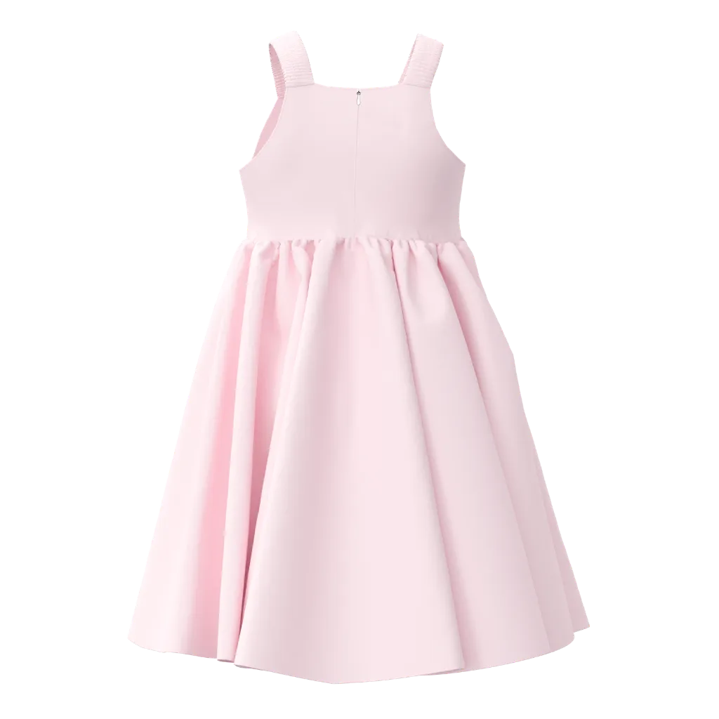 Pink Bunny Print Girls Woven Frock | Kids Party Dress | Cute Animal Design Girls Dress | 1667