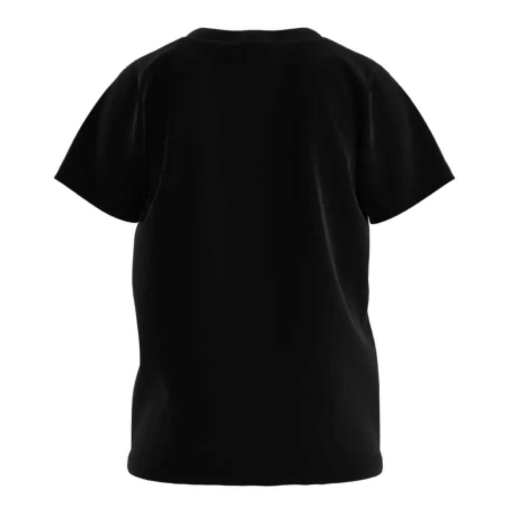 Black Cotton Short Sleeve T-Shirt for Boys | Classic Plain Kids Tee | 1686A