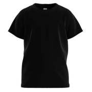 Black Cotton Short Sleeve T-Shirt for Boys | Classic Plain Kids Tee | 1686A