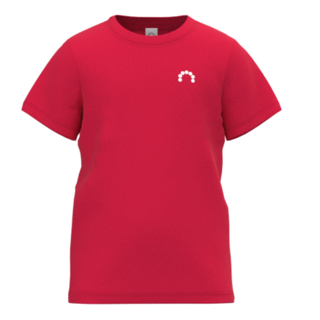 Red Cotton Short Sleeve T-Shirt for Boys | Soft Everyday Basic Tee | 1836
