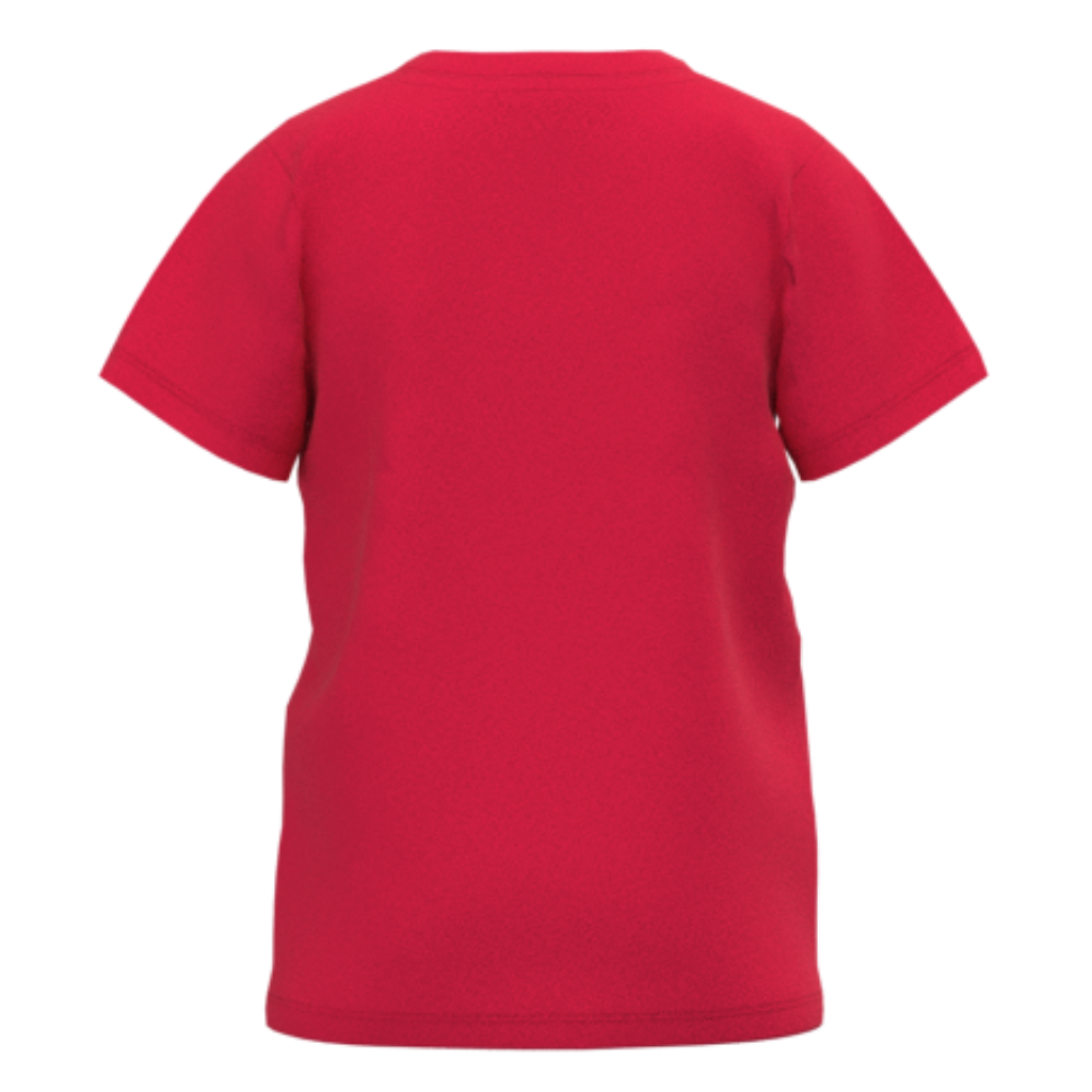 Red Cotton Short Sleeve T-Shirt for Boys | Soft Everyday Basic Tee | 1836