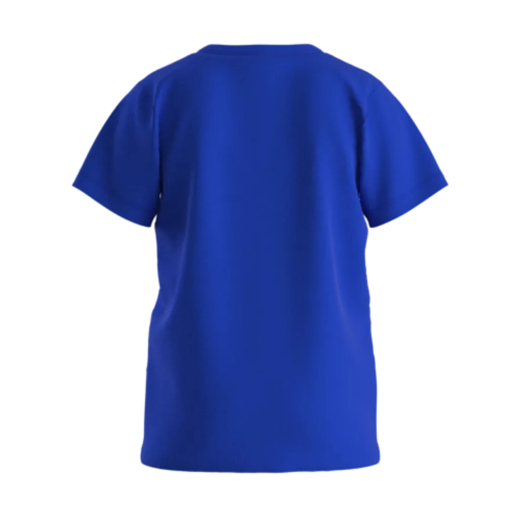Blue Boys Graphic T-Shirt | "Made With Love & A Little Bit of Mischief" Print Tee | Soft Cotton Half Sleeve Casual T-Shirt | 1838