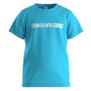 Blue Cotton Short Sleeve T-Shirt for Boys | Stardust Graphic Summer Tee | 1839