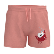 Blush Crab Print Boys Shorts | Kids Cotton Casual Shorts | Cute Cartoon Short Pant | 1856