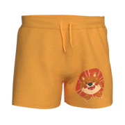 Yellow Lion Print Boys Shorts | Kids Cotton Casual Shorts | Cute Animal Short Pant | 1858