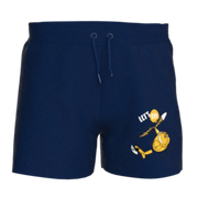 Navy Boys Short Pant | Minimal Graphic Print Shorts | Soft Cotton Everyday Comfort | 1860