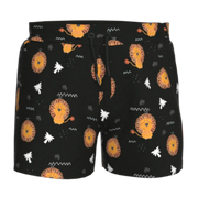 Black Lion Print Boys Shorts | Kids Cotton Casual Shorts | All-Over Animal Print Short Pant | 1864