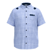 ছেলেদের জন্য অ্যাশ কটন শর্ট স্লিভ শার্ট | স্মার্ট ক্যাজুয়াল বোতাম-ডাউন শার্ট | আরামদায়ক গ্রীষ্মকালীন পোশাক | ১৮৭৪