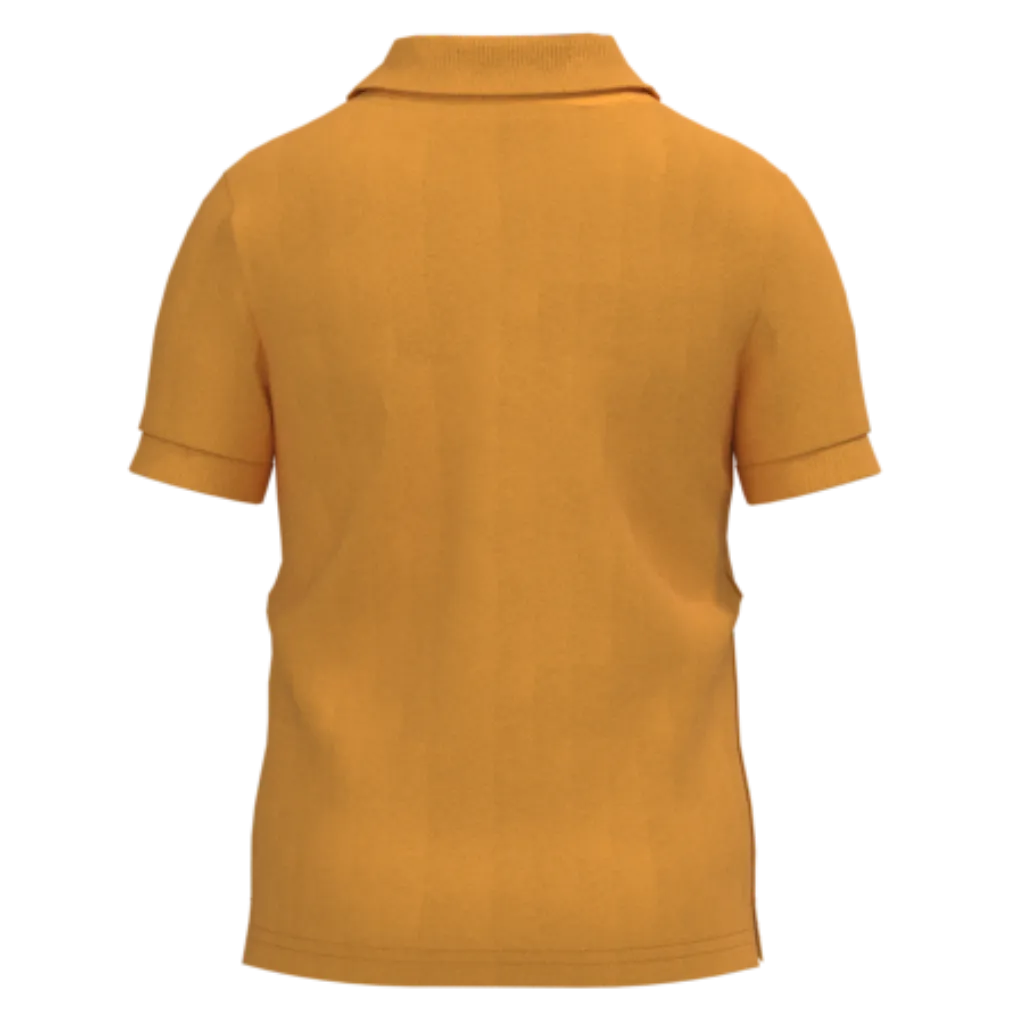 Yellow Cotton Short Sleeve Polo Shirt for Boys | Smart Casual Kids Polo Tee | 1912