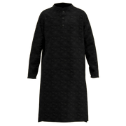Black Cotton Panjabi for Boys | Traditional Kids Kurta | Comfortable Festive Ethnic Wear | 1937