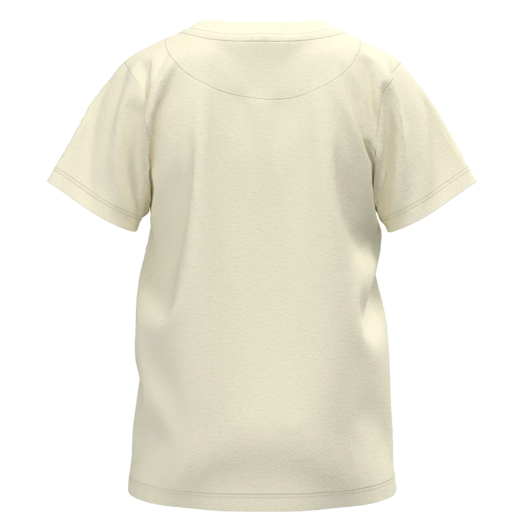 Beige t-shirt on a white background