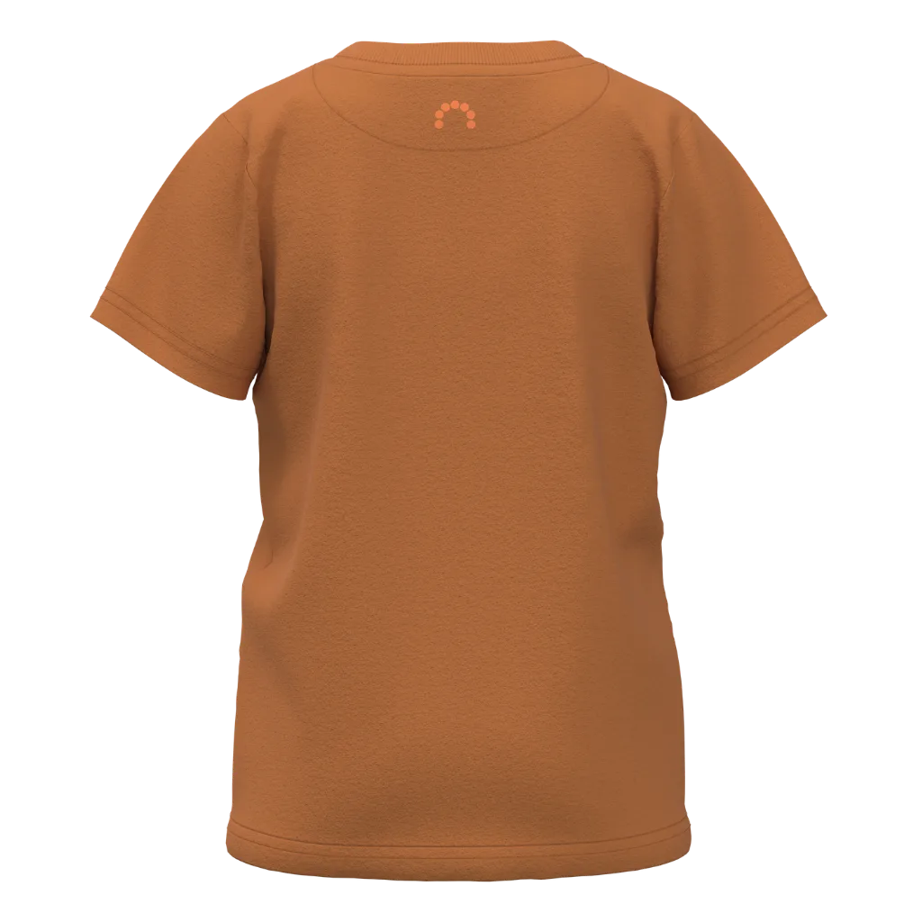 Brown t-shirt with a small logo 