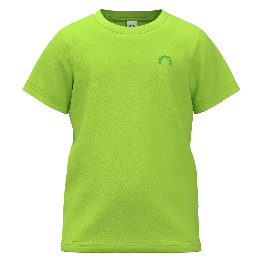 Green t-shirt with a small logo 