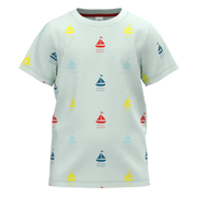 Children's t-shirt with sailboat pattern 