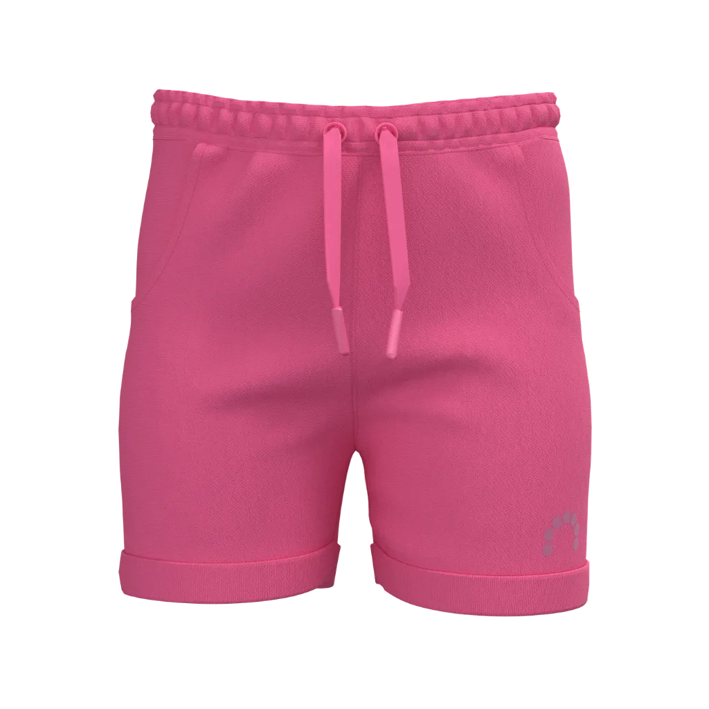Carmine Rose Girls Short Pant | Soft Cotton Casual Shorts | Comfortable Summer Wear | 1989