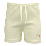 Cream Cotton Short Pant for Girls | Comfortable Drawstring Kids Shorts | Soft Everyday Casual Wear | 1991