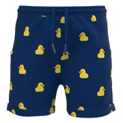 Blue shorts pant with yellow duck pattern