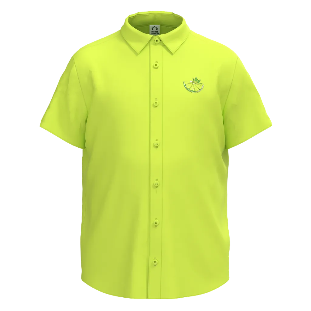 Lemon Boys Shirt | Kids Cotton Button-Up Shirt | Bright Summer Casual Shirt for Boys | 2132
