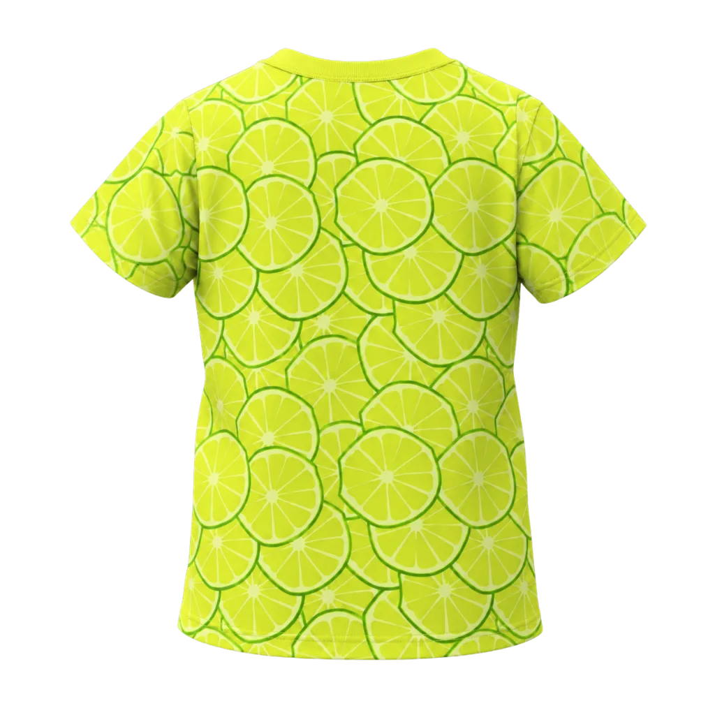 Lemon Boys Printed T-Shirt | All-Over Lime Citrus Print Casual Tee | Comfortable Summer Wear | 2134