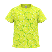 Lemon Boys Printed T-Shirt | All-Over Lime Citrus Print Casual Tee | Comfortable Summer Wear | 2134